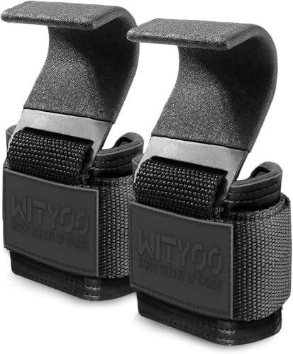 Ganchos de Levantamiento de Pesas, Straps Gym para Lifting, Gimnasio, Muñequeras Gym - Regalos de Fitness para Hombre & Mujeres