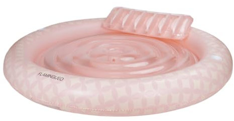 Flamingueo Luftmatratze Pool - Wassermatratze, Schwimmmatratze, Luftmatratze Strand, Wasserhängematte, Pool Zubehör Spaß, Tanning Pool (204 x 204 x 52 cm)