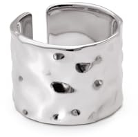 SINGULARU - Ring Marea L. Messing mit Rhodiumbeschichtet. Schmuck für Damen.