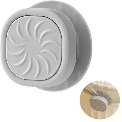 1PC Small Portable Trash Bags Disk – Bin Bag Holder, Rotating Garbage Pouch Fastening Tool, Plastic Bag Holder, Wheelie Bin Clips, Secure Fit, Rubbish Pail Clip, Compact Retaining Clamp Recycle Clip