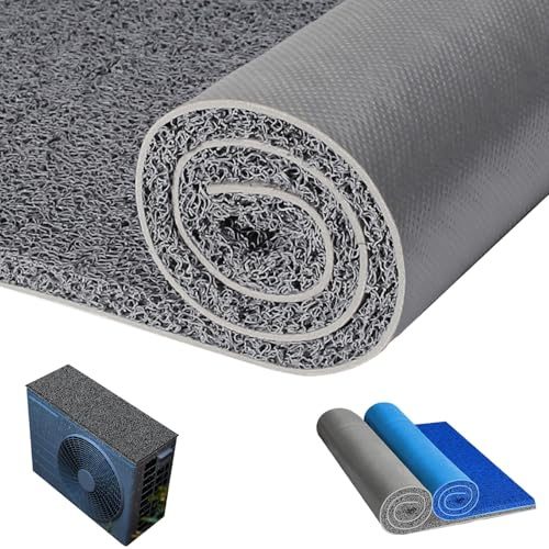 ROFBIHG Tapis Antibruit PVC, Anti-gouttes Silencieux pour Auvent, Tapis Antibruit pour Toiture en Tôle et Auvent Extérieur, Réduction du Bruit de Goutte, Polyvalent(Gray,1.6x6m(62.9x236.2in))