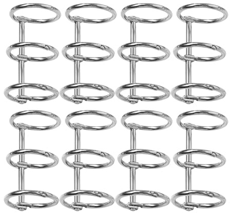 GARIOUANS 8 Stück -ring Schulblätterringe aus Eisen in Silber Robust und Vielseitig für Lehrer Kompakter Ringbinder für Karteikarten und Selbstgemacht Kalender 2026