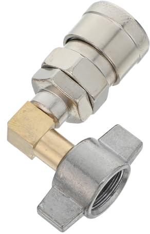 ABOOFAN Truck Air Duster Adapter 90 Degree Elbow Iron Quick Release Fitting for Air Compressor Quick Connect Applications and Truck Maintenance with Leak-Resistant Constant Airflow