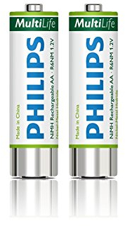 Philips LFH0153/00B - 2 piles rechargeables AA - 1600Mah