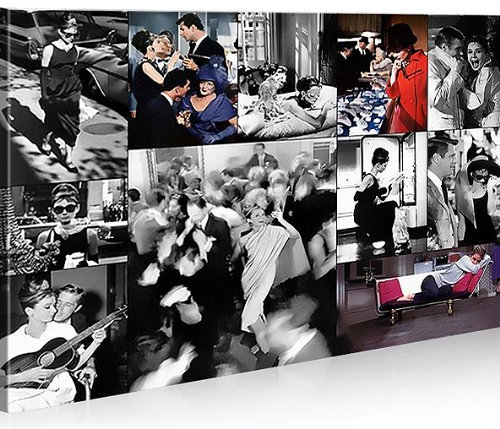 islandburner Bild Bilder auf Leinwand Audrey V7 Hepburn 1p XXL Poster Leinwandbild Wandbild Dekoartikel Wohnzimmer Marke