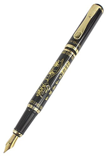Gullor 9076 Giraffe medium nib calligraphy fountain pen - bent nib