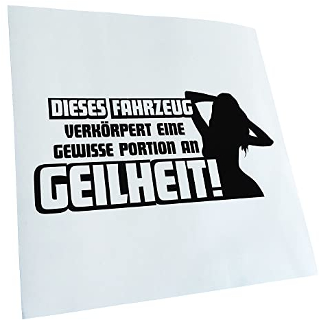 - Autoaufkleber - gewisse Portion Geilheit Aufkleber für Auto, Laptop, Fahrrad, LKW, Motorrad mehrfarbig JDM Decal Racing