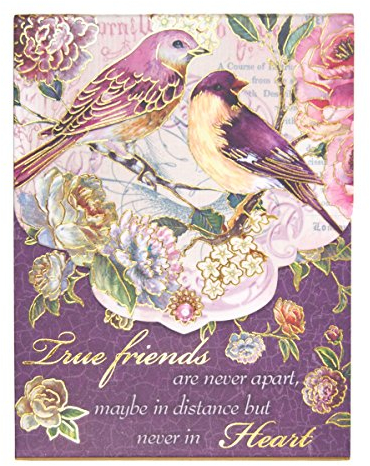 Punch Studio Plum Bird Friends 46571 Notizblock, mehrfarbig