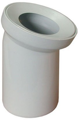 White WC Toilet Waste Water Pan Connector Soil Pipe 110mm 22 Degree Elbow