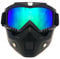 Spohife Schutzbrille für Motocross und Motorrad, abnehmbare modulare Gesichtsmaske, winddicht, UV-400-Schutz , mehrfarbig