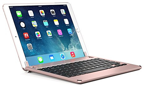 BRYDGE 10.5, Hochwertige Bluetooth Tastatur aus Aluminium, Deutsches Layout QWERTZ, für das iPad Pro 10.5, rosé gold