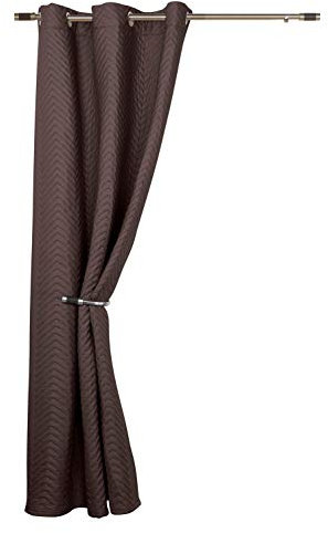Ontario Chocolate Thermal Winter Quilted Door Curtain- Saves Energy, Reduce Draughts, Lower Bills