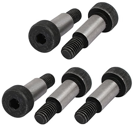 Sourcingmap® 5 x 40 CR Stahl Schulter Bolt 10 mm Dia 20 mm der Seite Länge M8 x 13 mm Gewinde