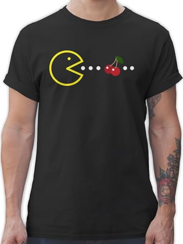 T-Shirt Herren - Nerd Geschenke - Retro Gamer-Motiv - 3XL - Schwarz - Computer nerds gaming shirt männer tshirt gamer Game t shirts geschenk zocker games tischirt. nerdige man nerdgeschenk kurzarm