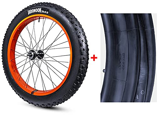 JARONOON Gummi-Innenrohr-Fahrrad 26 x 4.8 Fett-Fahrrad-äußerer Reifen für Schnee-Fahrrad (4.8 Innerer und äußerer Reifen)