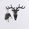 homeyuser Set di portachiavi da parete, con ganci decorativi, colore: nero