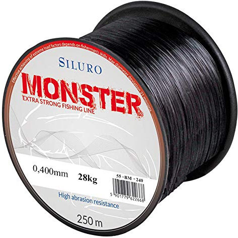 Robinson Angelschnur Siluro Monster Welsschnur Wels monofile 250m Spule (0,400 mm / 28kg)