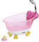 BABY born 828366 Bath Badewanne mit Licht- und Sound-Effekten und Badeente, Puppenzubehör für Puppen bis 43 cm