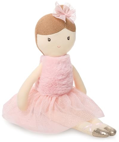 Bearington Collection Plush Ballerina Doll Soft Ballet Stuffed Animals - Dance Recital Gifts for Girls - Julia 16.5