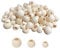 Holzkugeln mit Loch 120pcs, Holzperlen zum Auffädeln groß, 20/25/30mm Makramee Perlen, Makramee Holzperlen, Wooden Beads für DIY Schmuck Herstellung Heimwerker Handwerk, Lose Perlen
