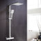 Fawley Square Thermostatic Exposed Twin Head Mixer Shower Set