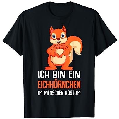 Eichhörnchen Kostüm Damen Kinder Jungen Mädchen T-Shirt