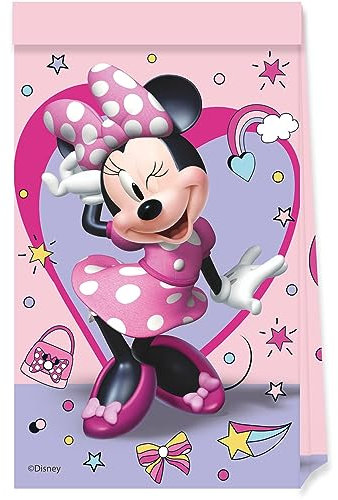 Folat 93836P Kleine Tüten FSC Minnie Mouse - 4 Stück