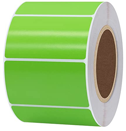 Hylabelest Direct Thermal Labels Address Label for UPC Barcodes White Address Shipping Labels Compatible with Printer Zebra Desktop Printers (Green, 57×32mm)