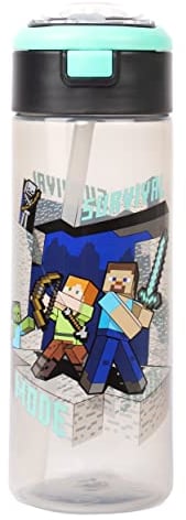 Gourde Enfant de Haute Qualité Fringoo | Bouteille avec Paille 100% sans Bisphénol A pour l'école ou pour le sport | Pour Garçons et Filles| École Primaire | Fourniture Scolaire 350 ml
