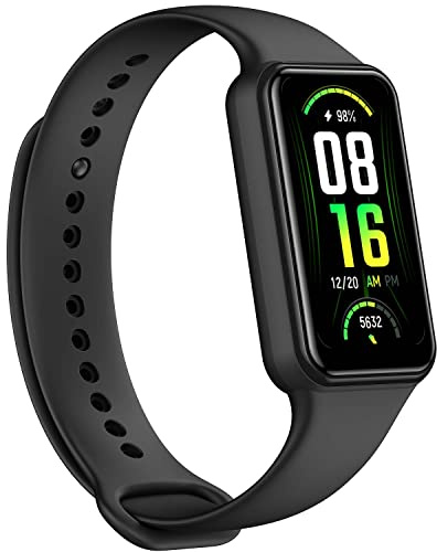 Amazfit Band 7 Activity Fitness Tracker for Men Women, 18-Day Battery Life, Alexa Built-in, 1.47”AMOLED Display, 24H Heart Rate & SPO₂ Monitoring, 120 Sports Modes, 5 ATM Water Resistant, Black