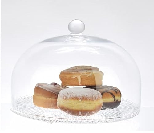EMH Handgefertigte Glasabdeckung Glocke Höhe 18,5 cm x 27,5 cm