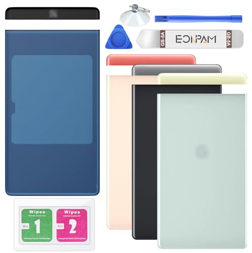 Eonpam Back Cover Glass for Google Pixel 6 Rear Glass Replacement + Repair Kit Rear Housing (Sorta Seafoam)