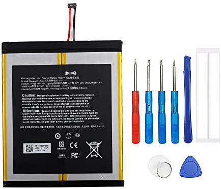 Swark 58-000280 Akku Kompatibel mit HD10 9th Gen Tablet M2V3R5 2955C7 11CP3/55/127-2 with Tools