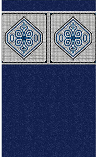 Blue Wave NL326-40 Robuste Poolfolie, Mangalore-Mosaik, oval, Unibead 4,7 m x 9,5 m