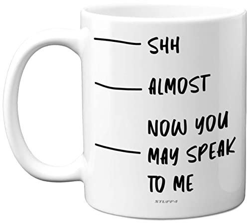 Stuff4 Funny Novelty Gifts - Now You May Speak- 11oz Ceramic Dishwasher Safe Premium Mugs, Silly Secret Santa Presents, Christmas Mugs for Adults, Birthday Gift