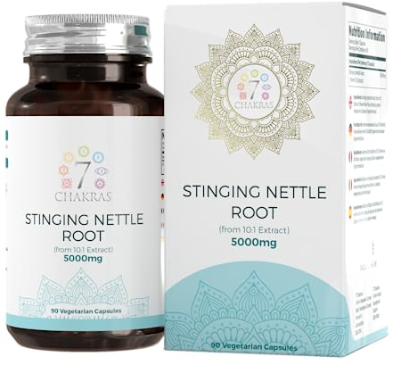 7C Ortica | 90 Radice Di Ortica Capsule ad Alta Resistenza - 500mg Stinging Nettle per Porzione da Estratto 10:1 | Non OGM, Senza Glutine e Allergeni | Certificato ISO e Prodotto nel Regno Unito