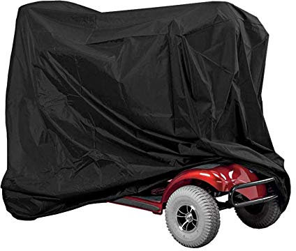 Elektromobil Abdeckplane 190 × 71 × 117 cm 210D Oxford Seniorenmobil Abdeckung Wasserdichte Mobilitätsroller Abdeckung, Universelle Abdeckplane für Elektroroller, Schutzbezug, Schwarz