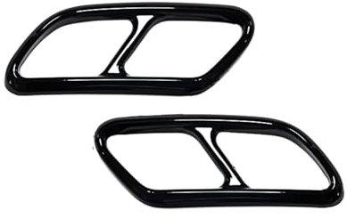 ANRAM Endrohrabdeckung Auspuffblende Für Volvo Xc60 Xc90 S60 V60 S90 V90 Xc40,Schalldämpfer Auspuffrohrabdeckung Trim Car Styling Externes ZubehöR,L-Nero-2020-2021 v60