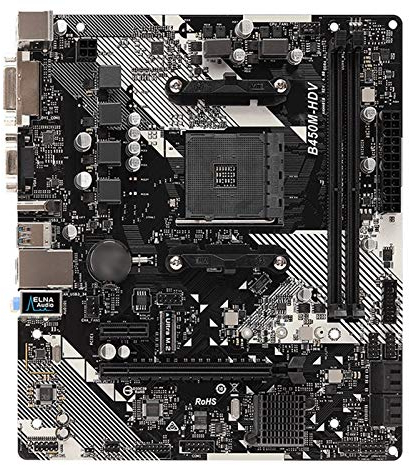 Fit For astrock B450M HDV R4.0 Placa Base M-ATX SATA 6GBPS HDMI DVI-D USB3.1 M.2 Socket AM4 B450