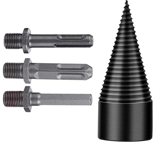 BESPORTBLE Brennholzspalter Bohrer Holzspalten Werkzeug Für Elektrische Hammer Maschine Mit Verbindungselementen Aus Stahl Verschleißfest Und Langlebig