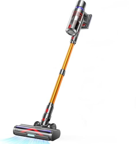 Avalsor Kabelloser Staubsauger mit Akku, leichter kabelloser Staubsauger mit langem Akku und Touchscreen, geeignet für Hartböden, Sofas und Tierhaare