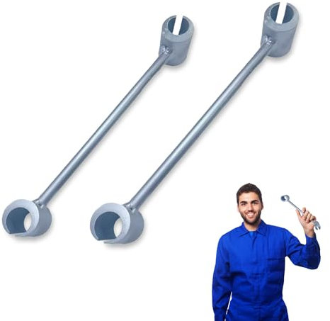 PCMursal Door Hinge Repair Kit - 2 Pack Adjustment Tools, Gap Wrench, 14-25 mm, Heavy Duty