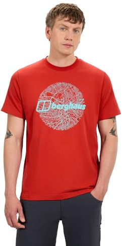 Berghaus Men's Map of The Toon Tee, Mica, 3XL