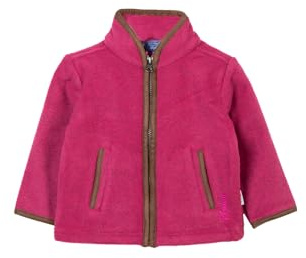 Kid's Fleece Jacket Long Sleeve Toddler Zip Up Jackets Coat in 3 Colours (UK, Age, 3 Years, Regular, Pink)
