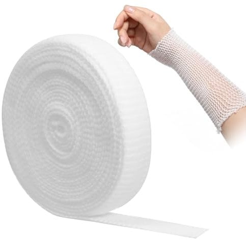 Benda tubolare in garza elasticizzata, misura 4, in cotone elastico, supporto per braccia e gambe inferiori