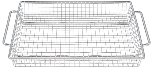 Upgraded B-AFO-002G Crisper Tray Replacement Parts for Power XL Air Fryer Basket 304 Stainless Steel B-AFO-002G-1 B-AFO-002 Toaster Oven Tray Power XL Air Fryer Grill Oven Accessories Mesh Basket Rack