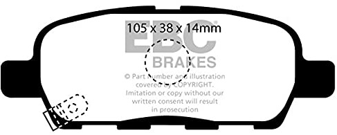 EBC Brakes DP61955 Greenstuff Bremsbeläge