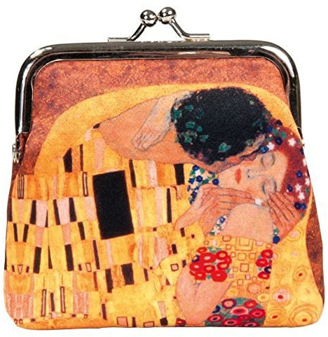 Fridolin Porte-Monnaie à Fermoir Clic Clac Klimt Le Baiser, 10 cm, Multicolore