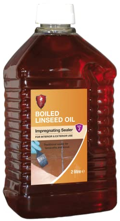LTP Boiled Linseed Oil-The Traditional Sealer for Terracotta and Ideal for Wooden Garden Furniture and decking. -2Litre (2L)