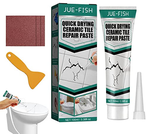 Pintura y sellador para lechada, reparación baño y azulejos. reparación pared 3,5 oz con raspador y papel lija, autoadhesivo, impermeable, fácil llenar Sysdisen